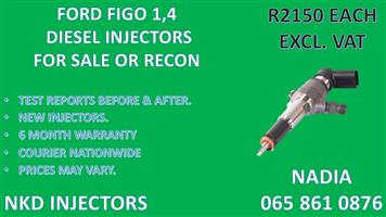 DIESEL INJECTORS FOR  FORD FIGO 1.4 -  6 MONTHS WARRANTY