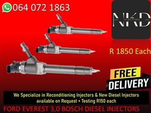 DIESEL INJECTORS FOR FORD EVEREST 3,0 DIESEL INJECTORS FOR SALE