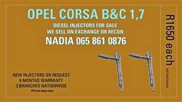 OPEL CORSA B&C 1,7 DIESEL INJECTOR FOR SALE