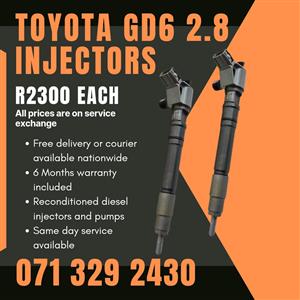 TOYOTA GD6 2.8 INJECTORS FOR SALE WITH WARRANTY 