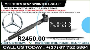 Mercedes Benz Sprinter L-Shape Delphi Diesel Injectors on Recondition