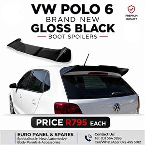 VW POLO VIVO 2019/2026 Brand New Batman Style Gloss Black Boot Spoiler for sale 