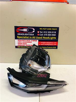 Hyundai Santa Fe right side Full LED headlight and daylight running light