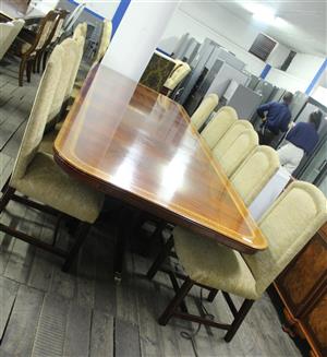 BROWN 14 PIECE DINING SET S064962F