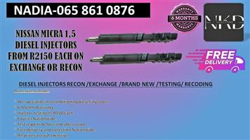 NISSAN MICRA DIESEL INJECTORS FOR SALE WITH TEST REPORTS
