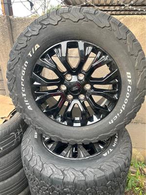 Ford Ranger Thunder 18” Mag Rims (With Used Tyres)