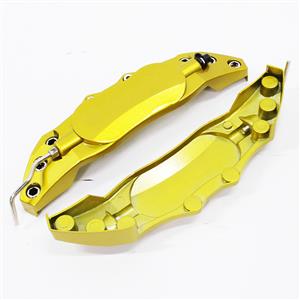 Decorative Metal Brake Caliper Covers - 24x7cm (gold)