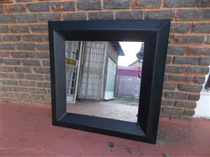 Mirror -modern 1meterX1meter outside heavy frame