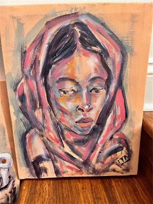 Itai Vingani painting  each 30x40cm Unframed