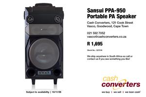 sansui portable pa system