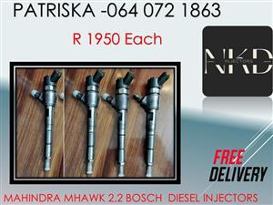 MAHINDRA MHAWK 2,2 BOSCH DIESEL INJECTORS FOR SALE