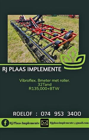 8m Vibroflex met roller