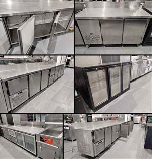 Commercial Stainless Steel  Under-Counter Prep Fridge