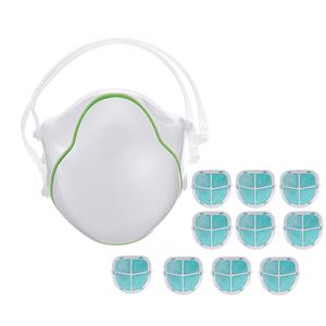 Electric Mask Reusable Silica Gel PM2.5 Mask Antifoam Fogproof 4 Layer Filtration (TYPE: A)