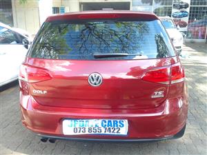 2014 VW GOLF 7 1.4 TSI  COMFORTLINE MANUAL  PETROL MAROON LEATHER  