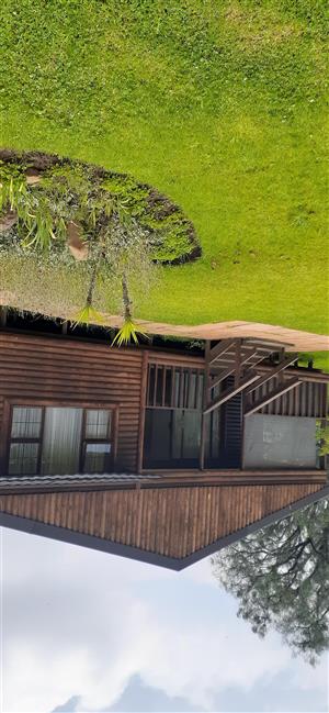 2 Bedroom Loghouse for rent on plot in Van Ryn Small Holdings