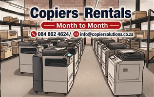 COPIERS AND PRINTERS TO RENT 