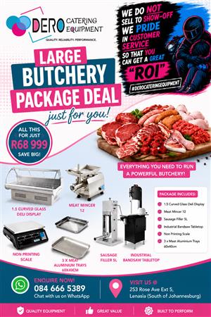  BUTCHERY COMBO DEALS NOW AVAILABLE 