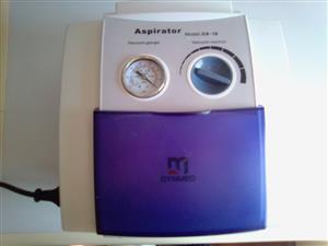 Aspirator Dynmed DX-18 ENT Suction pump - air flow rate per min. 24L. To remove secretion from the inner ear. With a collecti