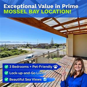 3 Bedroom Townhouse near Mossel Bay Golf Estate - Pet Friendly