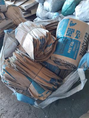 Brown cement bags new