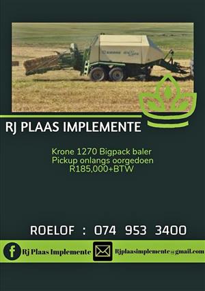 Krone 1270 Bigpack baler