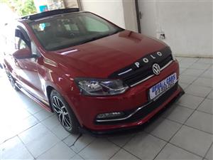 2016 VW Polo TSI 1.2 highline Sunroof, Manual, Petrol, Maroon Colour Service history, 