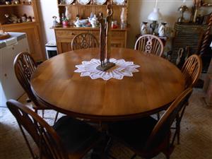 Solid Oak dining room set
