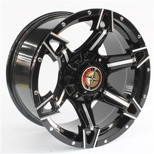 17″ Namib 6/139 Black And Silver Alloy Wheels