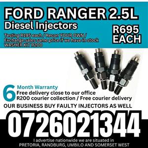 Ford Ranger 2.5L WL diesel injectors for sale