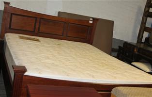Wooden Sleigh Bed With Mattress S030938a Rosettenville Pawn Shop