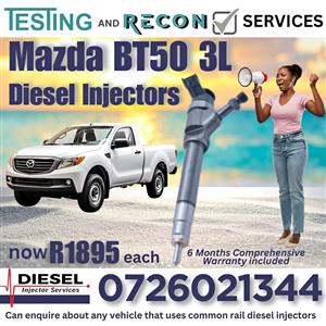 Mazda BT50 3L diesel injectors for sale