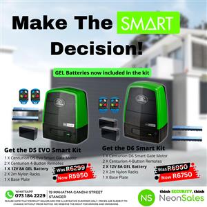 Centurion D5 EVO Smart & D6 Smart Gate Motor Kit For Sale