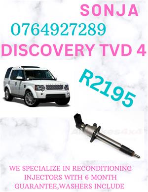 DISCOVERTVD 4 DIESEL INJECTORS FOR SALE OR RECON 