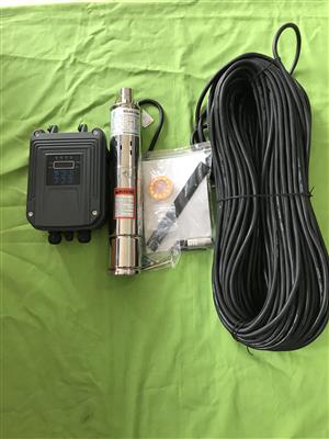Borehole Solar Pump with1 Solar Panel 200w Cable and Control Box price incl vat