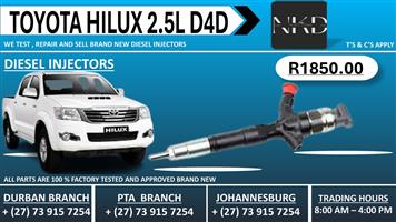 Toyota Hilux 2.5L Diesel Injectors 