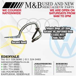 Tailgate Hinge Left Rear (Second Hand)  Suitable for Mercedes-Benz S-Class W221  2005-2013