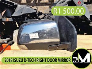 2018 ISUZU D-TECH RIGHT DOOR MIRROR