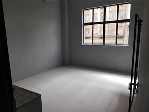 Flat has bedroom, bathroom and kitchen
