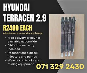 HYUNDAI TERRACAN 2.9 INJECTORS FOR SALE WITH WARRANTY