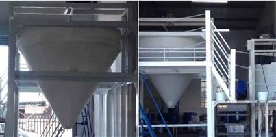 3500 litre  cone shape mixers. 