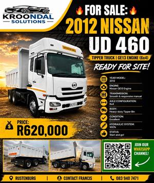 2012 Nissan US 460 10 cube back tipper