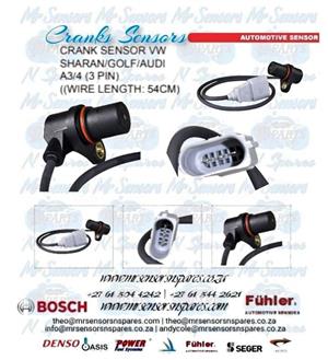Crank Sensor VW Sharan Golf Audi A3 A4 (3 PIN) (Wire Length 54CM)