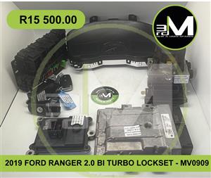 2019 FORD RANGER 2.0 BI TURBO LOCKSET - MV0909 