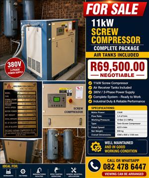 11 Kw Screw Compressor