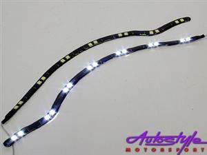 Ice White LED Stripe Polo 04 Upwards Shape