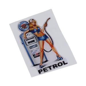 Petrol Lady 3D Gel Dome Sticker
