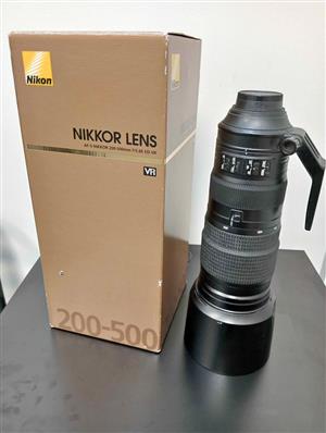 Nikon AF-S 200-500mm f5.6 E ED VR Lens 