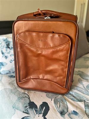 Cellini Oxford Leather Carry-On Trolley Bag – Business Travel Case • Unused