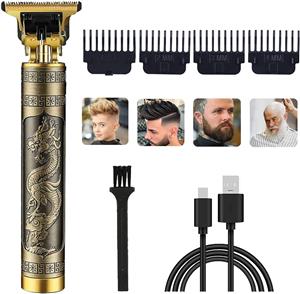 Men's Professional Hair Trimmer, Cordless, Gold Knight Close-cutting Trimmer, El